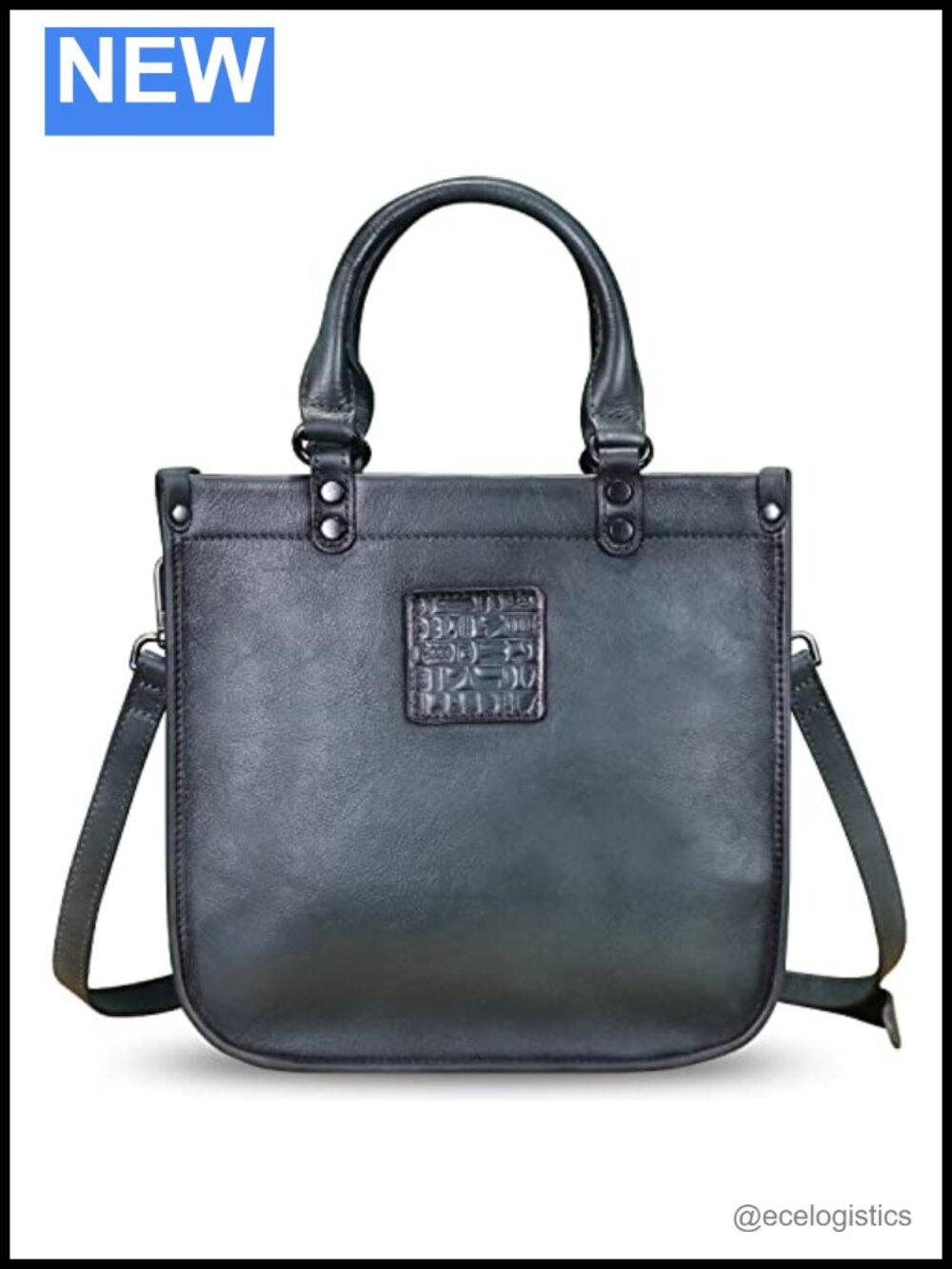 Genuine Leather Satchel Handbag Women Vintage Shoulder Crossbody Bag Purse